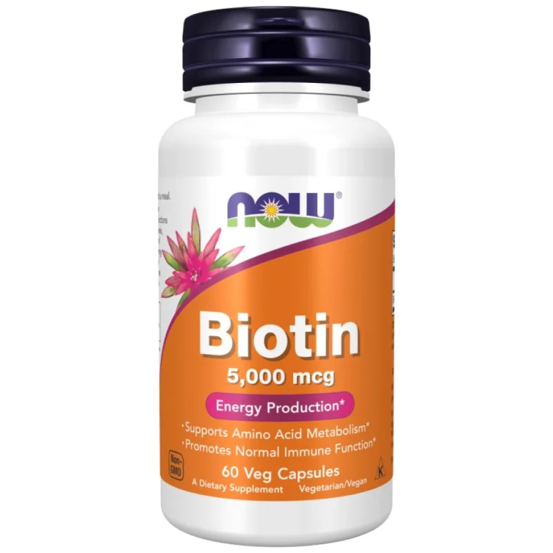 Biotin 5000 mcg (60 дози) / 60 капсули