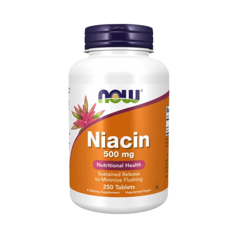 Niacin 500 mg (250 дози) / 250 Таблетки - NOW