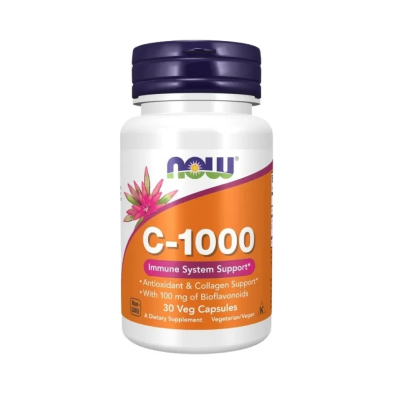 Vitamin C-1000 / with Bioflavonoids (30 дози) / 30 капсули - NOW