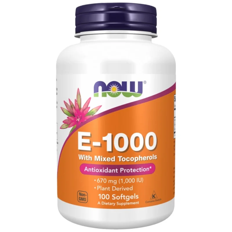 Vitamin E-1000 Natural (100 дози) / 100 Гел капсули
