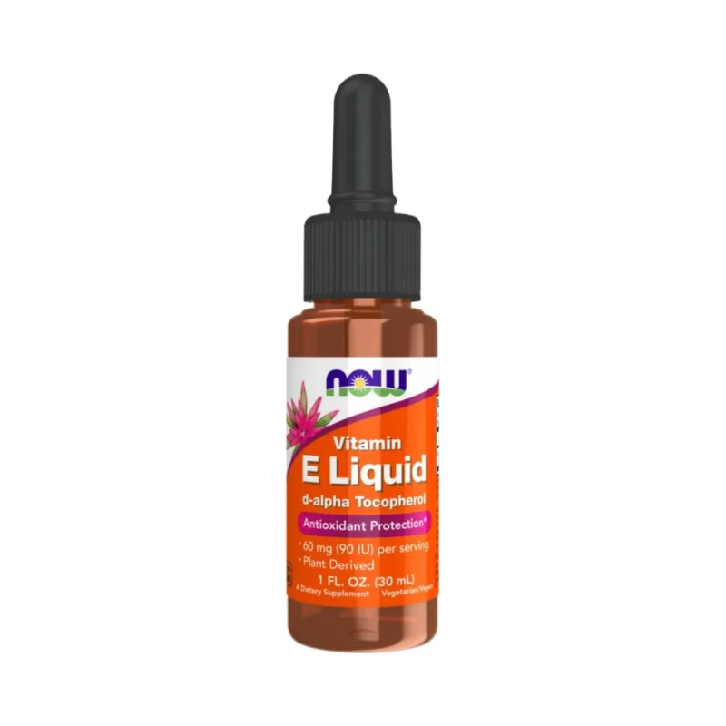 Natural Vitamin E Liquid | d-alpha Tocopherol (150 дози) / 30 мл - NOW