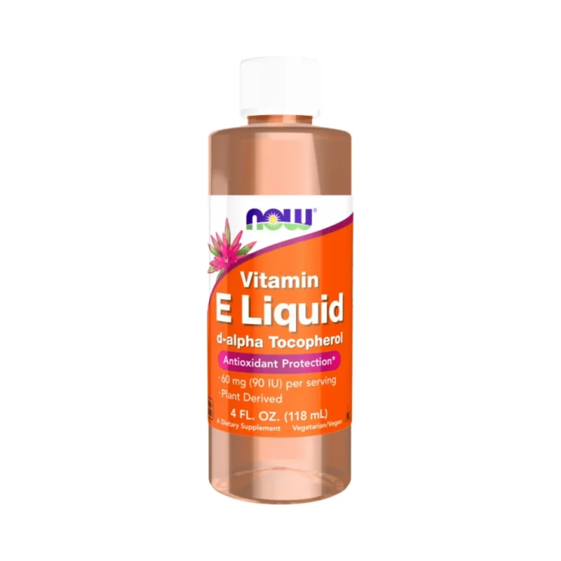 Natural Vitamin E Liquid | d-alpha Tocopherol (590 дози) / 118 мл - NOW