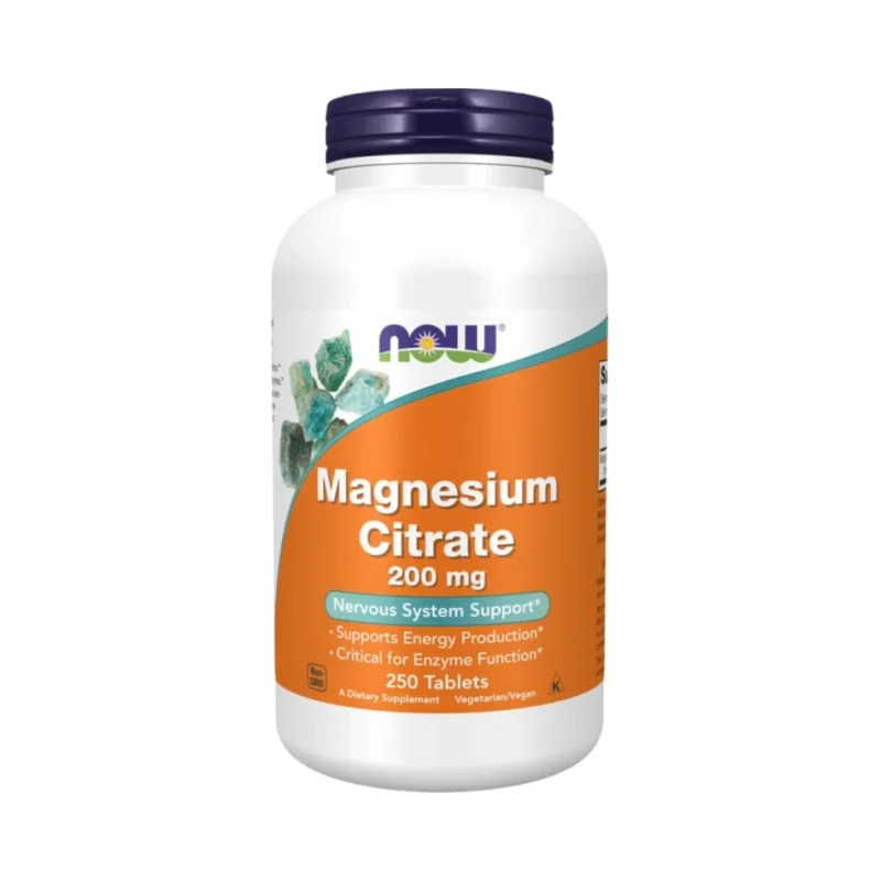 Magnesium Citrate 200 mg / 250 Таблетки - NOW