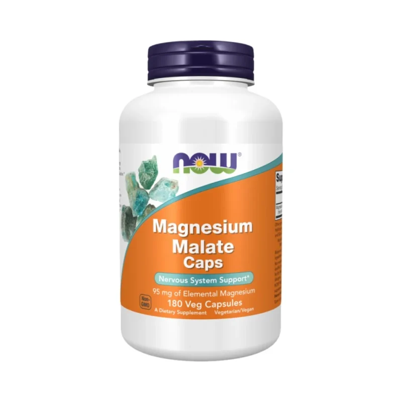 Magnesium Malate 840 mg (180 дози) / 180 капсули - NOW