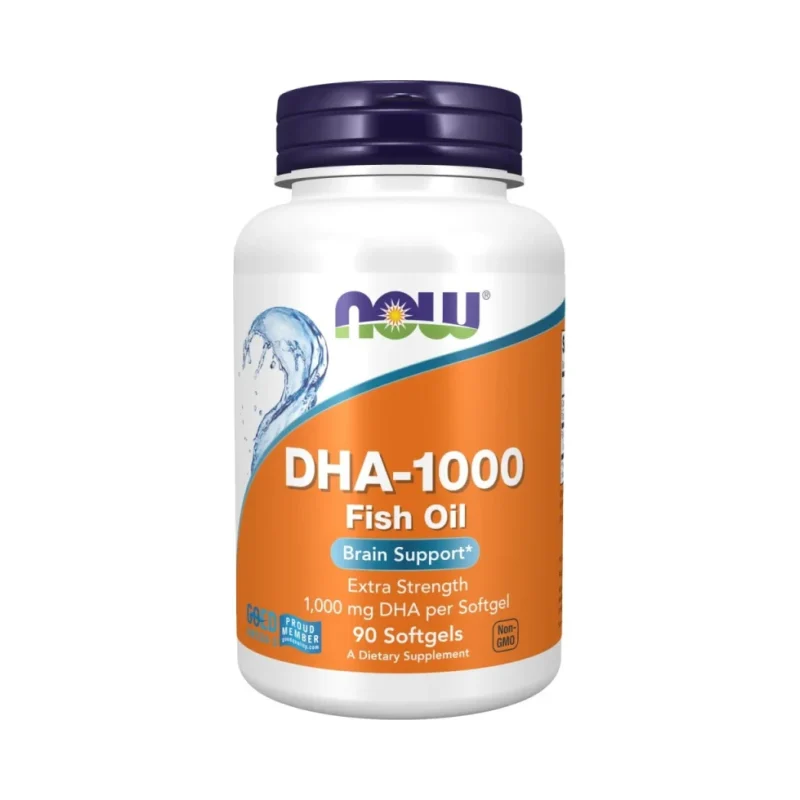 DHA - 1000 | Brain Support (90 дози) / 90 Гел капсули - NOW