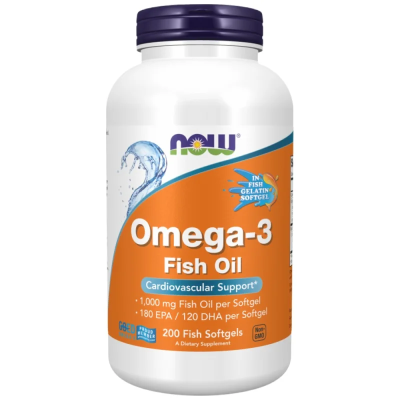Omega 3 1000 mg | Fish Gelatin Softgels (100 дози) / 200 Гел капсули