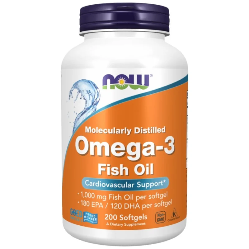 Omega 3 1000 mg / Molecularly Distilled (100 дози) / 200 Гел капсули