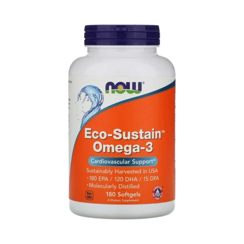 Eco - Sustain Omega 3 (90 дози) / 180 Гел капсули - NOW