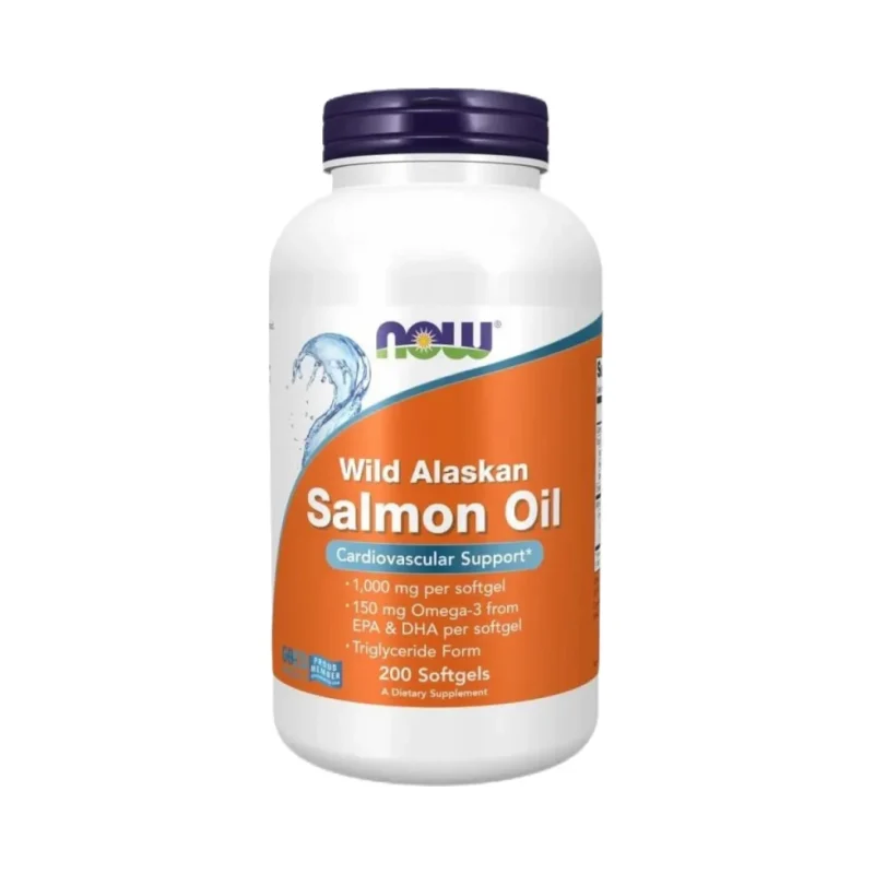 Wild Alaskan Salmon Oil (100 дози) / 200 Гел капсули - NOW