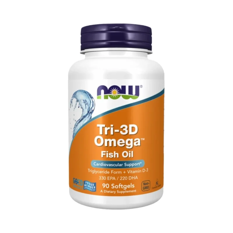 Tri-3D Omega (90 дози) / 90 Гел капсули - NOW