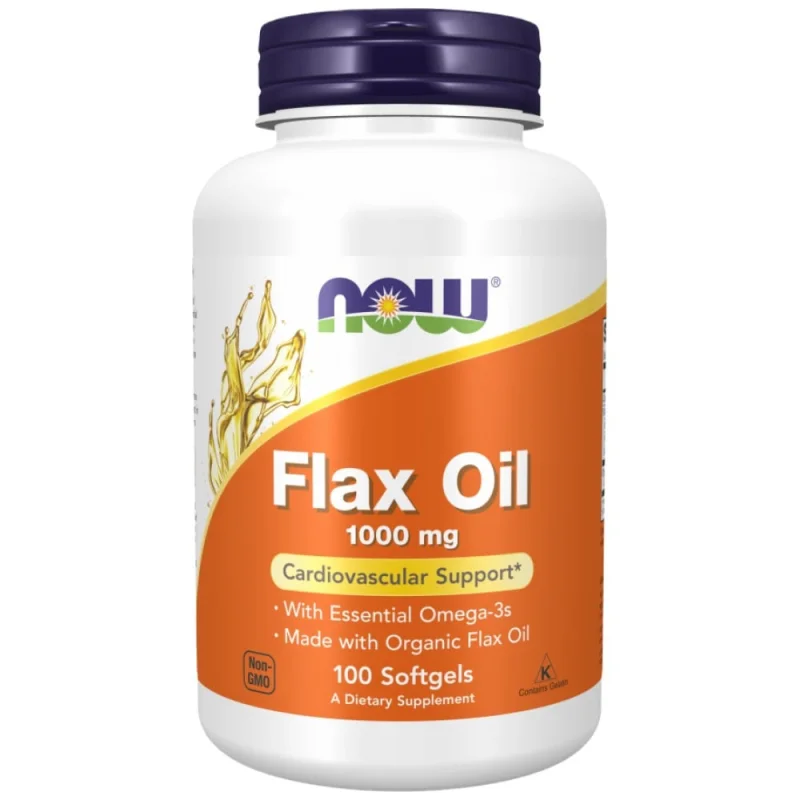 Flax Oil Organic 1000 mg / 100 Гел капсули