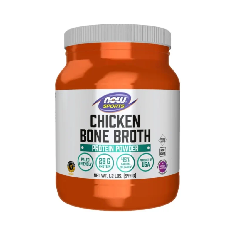 Chicken Protein Bone Broth (17 дози) / 544 грама - NOW