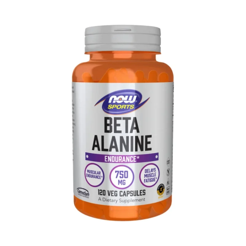 Beta-Alanine 750 mg | CarnoSyn® (40 дози) / 120 капсули - NOW