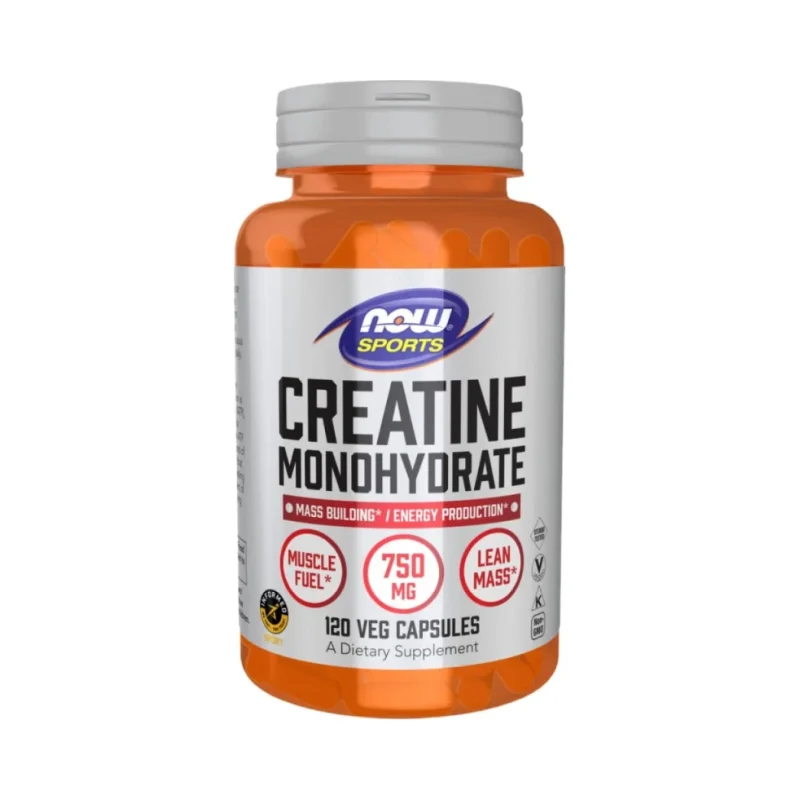 Creatine Mono (40 дози) / 120 капсули - NOW