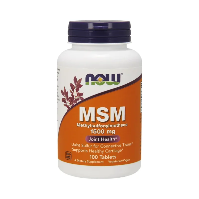 MSM 1500 mg (50 дози) / 100 Таблетки - NOW