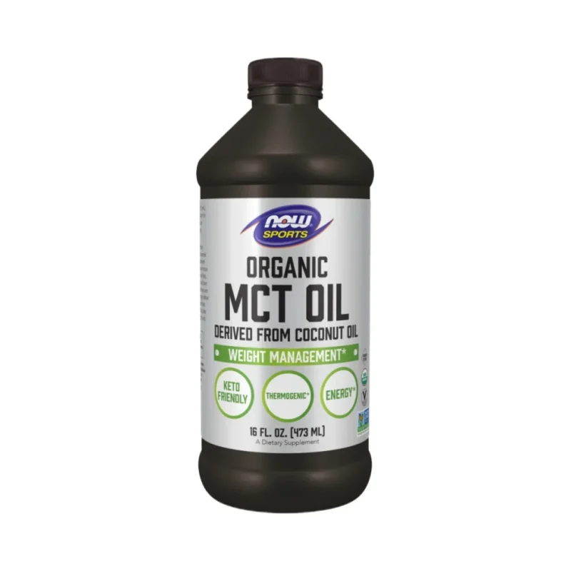 MCT Oil | 100% Certified Organic (32 дози) / 473 мл - NOW