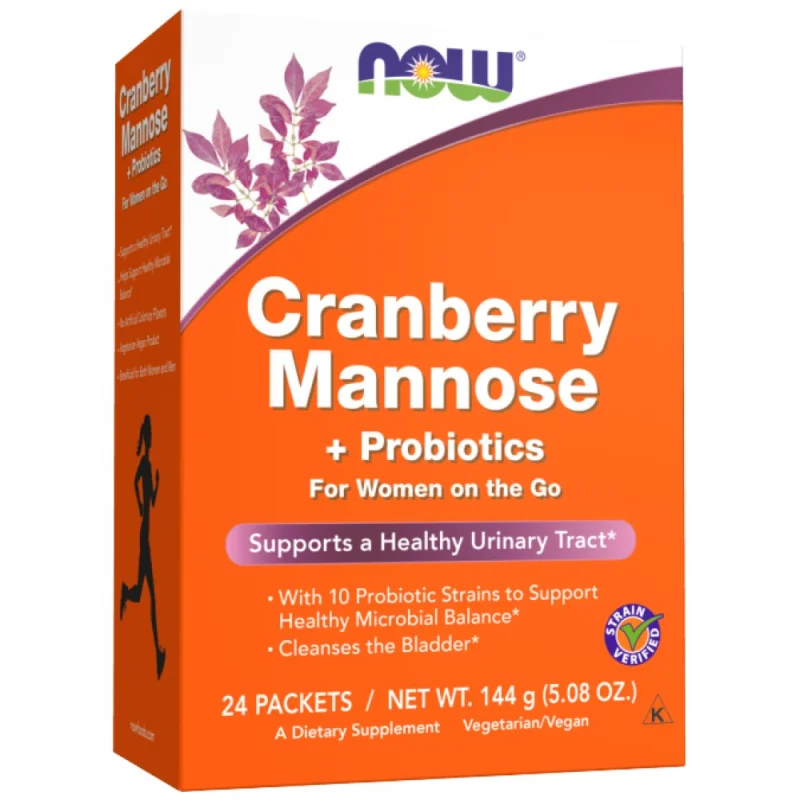 Cranberry Mannose + Probiotics | For Women on the Go (24 дози) / 24 x 6 грама