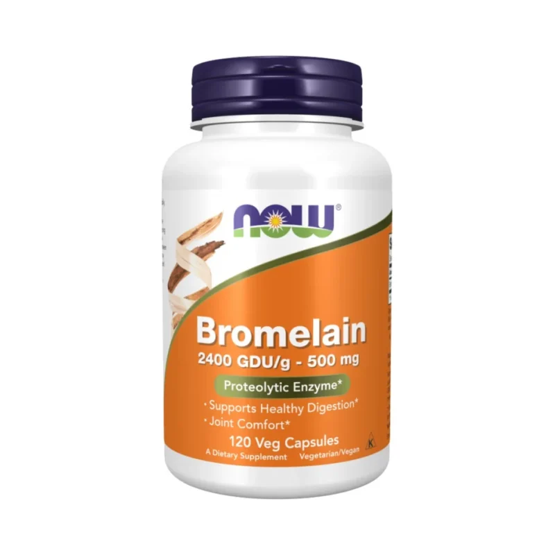 Bromelain 2400 GDU (120 дози) / 120 капсули - NOW