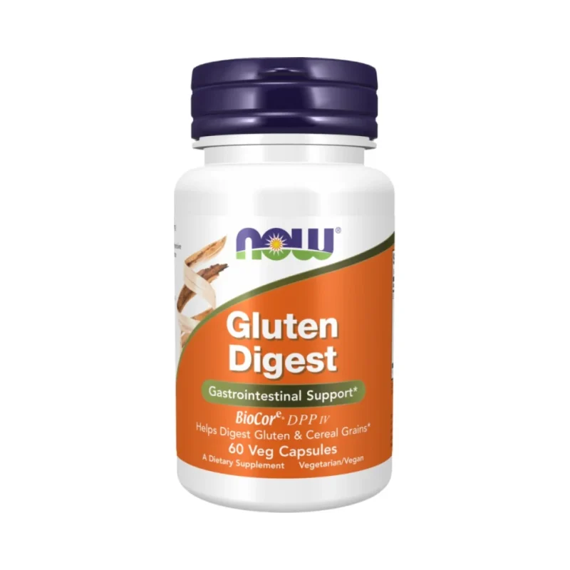 Gluten Digest Enzymes (60 дози) / 60 капсули - NOW
