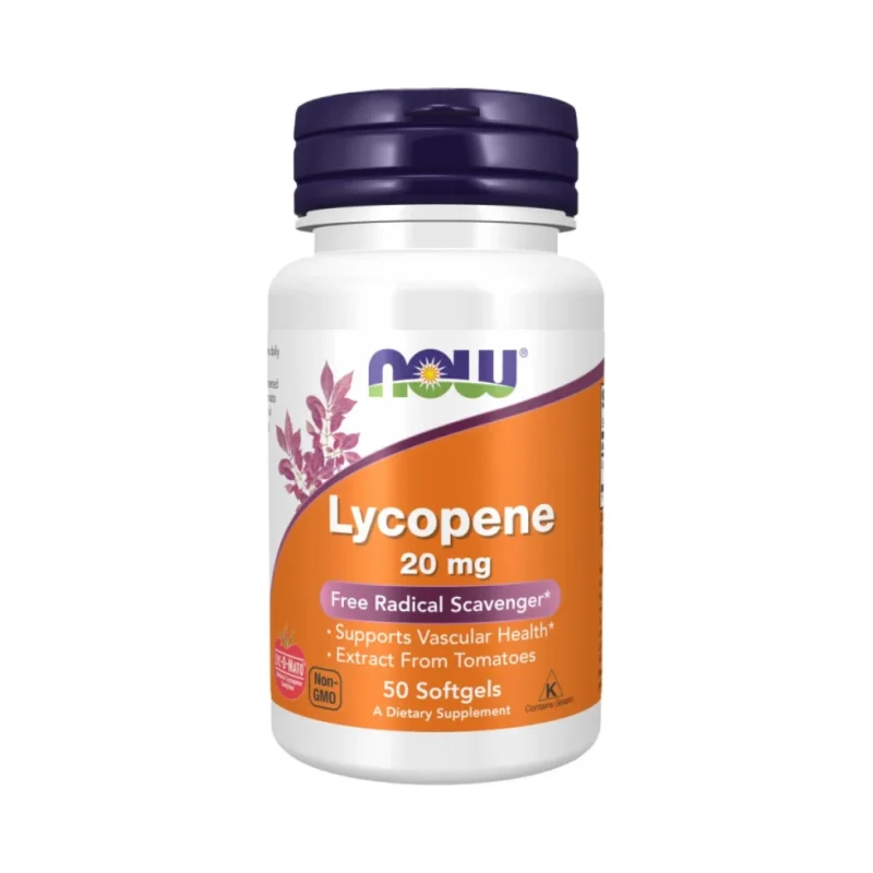 Lycopene 20 mg | LYC-O-MATO® (50 дози) / 50 Гел капсули - NOW
