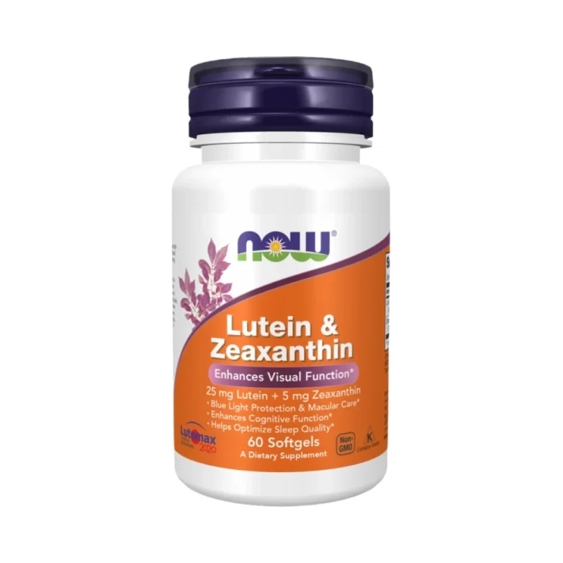 Lutein & Zeaxanthin (60 дози) / 60 Гел капсули - NOW