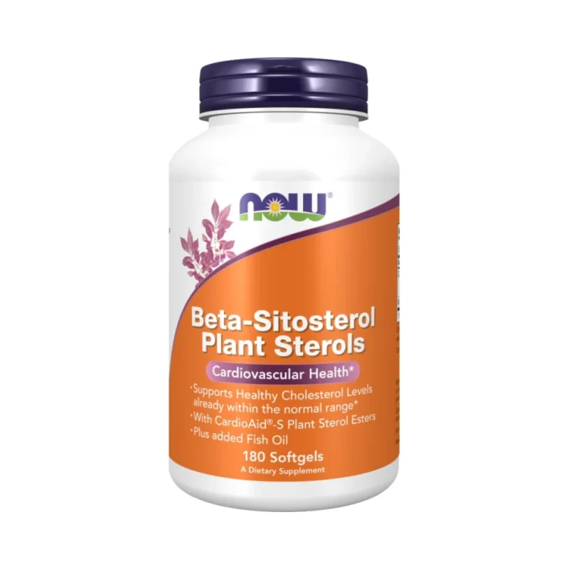 Beta-Sitosterol Plant Sterols (90 дози) / 180 Гел капсули - NOW