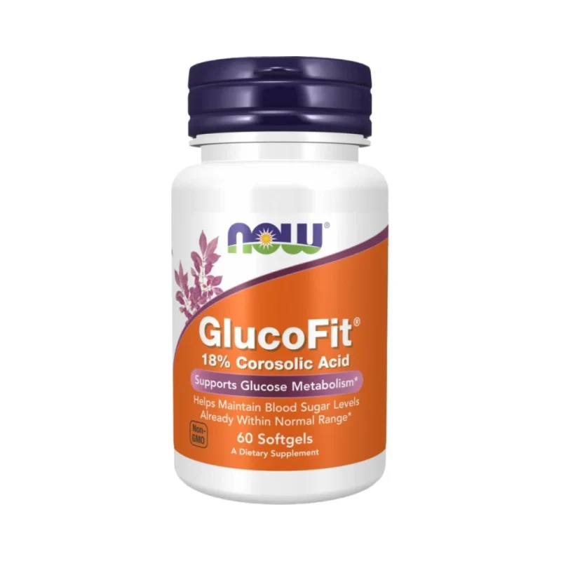 GlucoFit® | Banaba Leaf Extract (60 дози) / 60 Гел капсули - NOW