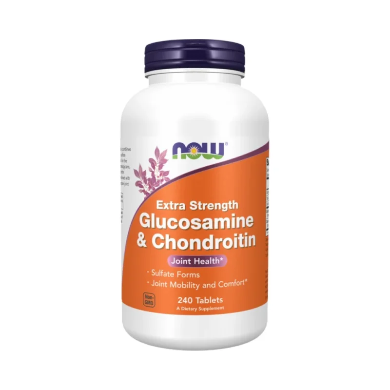 Glucosamine & Chondroitin / Extra Strength (120 дози) / 240 Таблетки - NOW