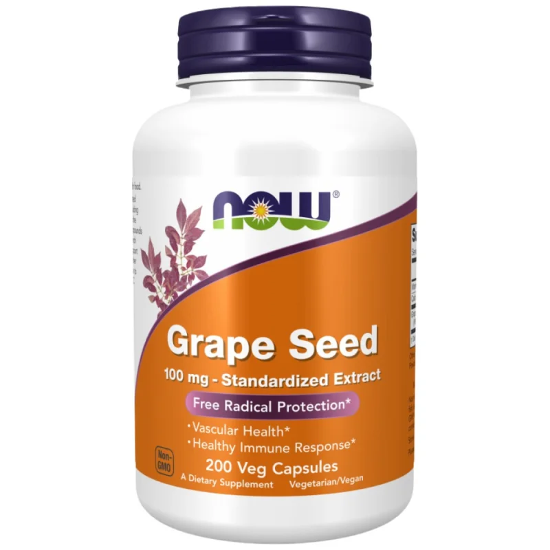 Grape Seed 100 mg | Standardized Extract (200 дози) / 200 капсули