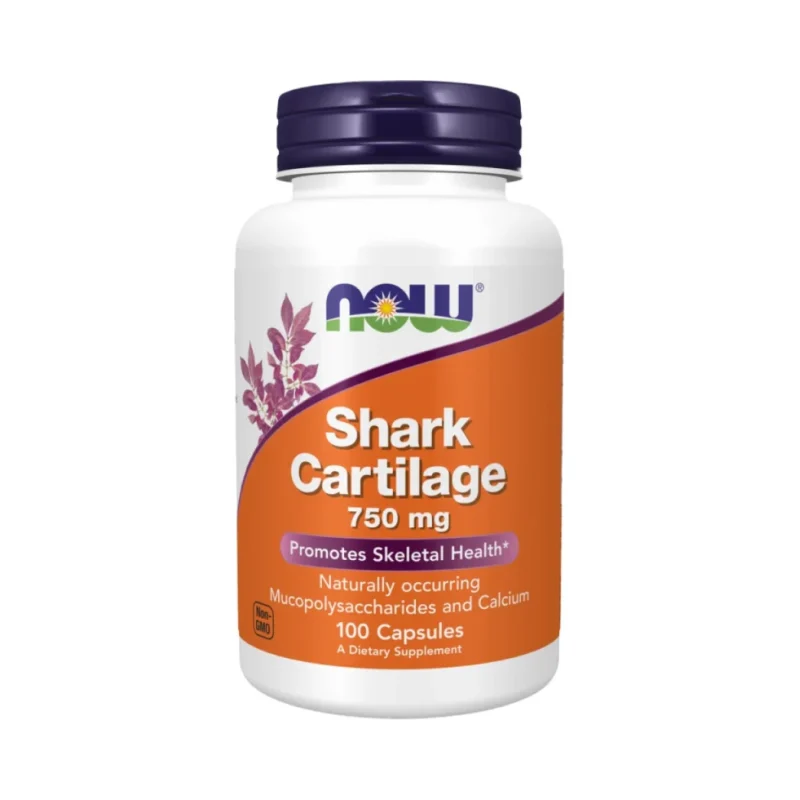 Shark Cartilage 750 mg (16 дози) / 100 капсули - NOW