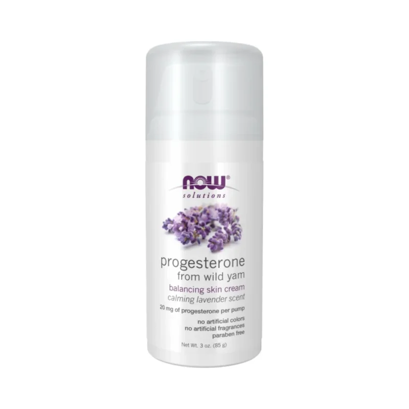 Progesterone Cream with Lavender (65 дози) / 85 грама - NOW
