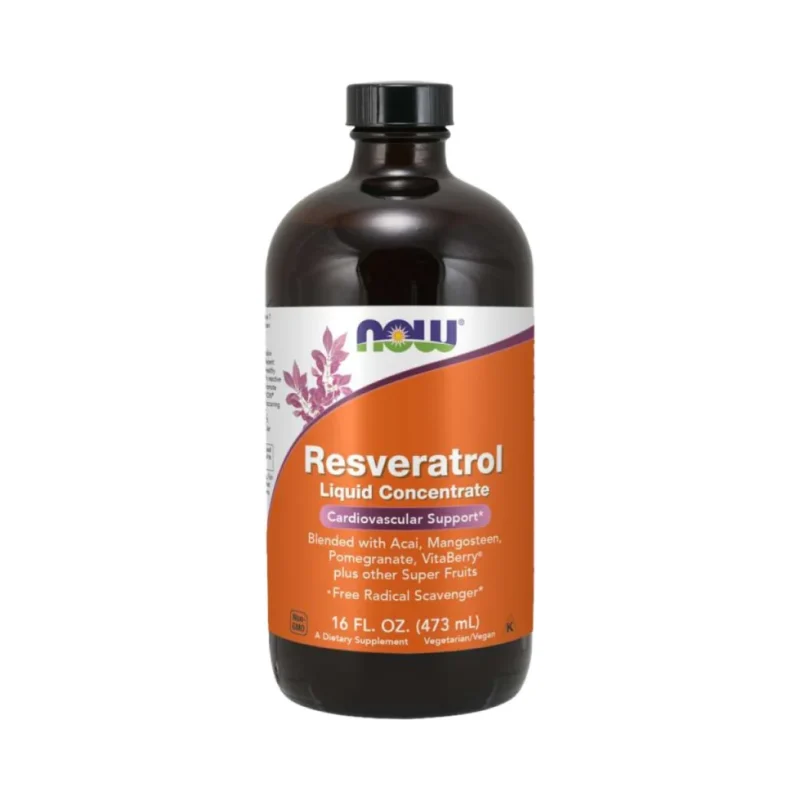 Resveratrol Natural / Liquid Concentrate (32 дози) / 473 мл - NOW