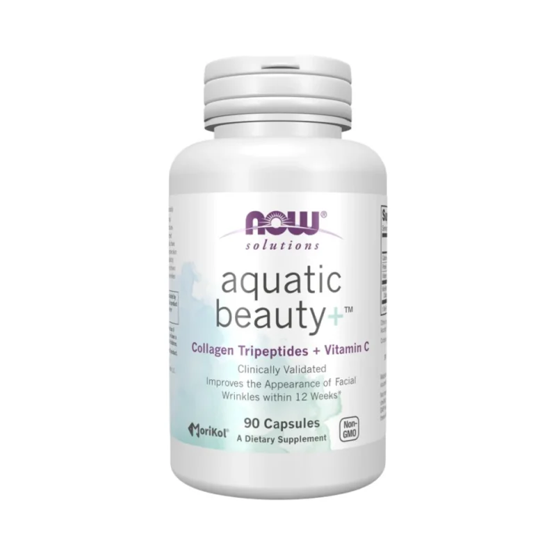 Aquatic Beauty+ | with MoriKol® Tripeptide Marine Collagen (45 дози) / 90 капсули - NOW