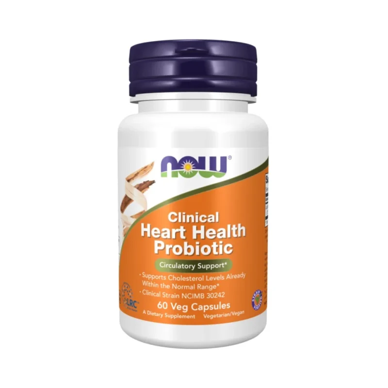 Clinical Heart Health Probiotic | Lactobacillus reuteri LRC™ 2.5 Billion (60 дози) / 60 капсули - NOW