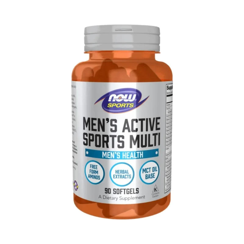 Men's Active Sports Multi (30 дози) / 90 Гел капсули - NOW