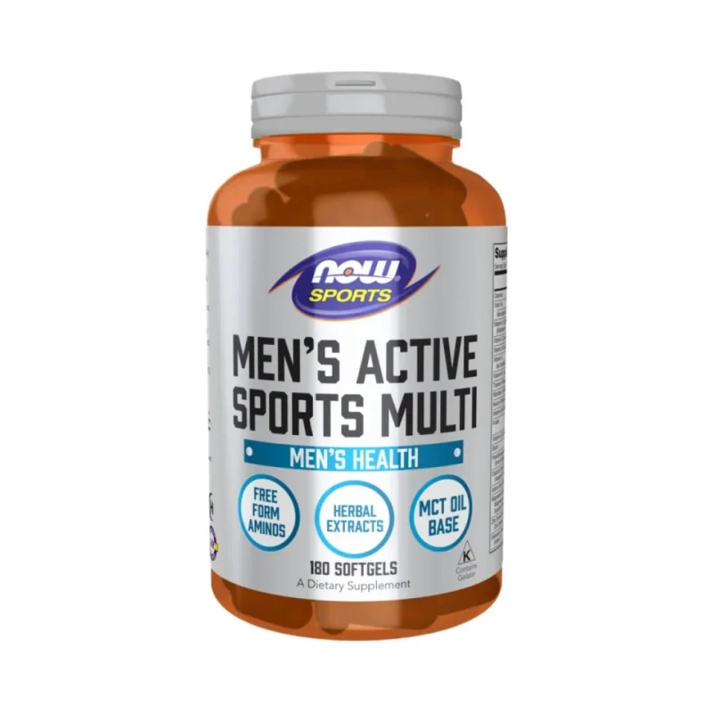 Men's Active Sports Multi (60 дози) / 180 Гел капсули - NOW
