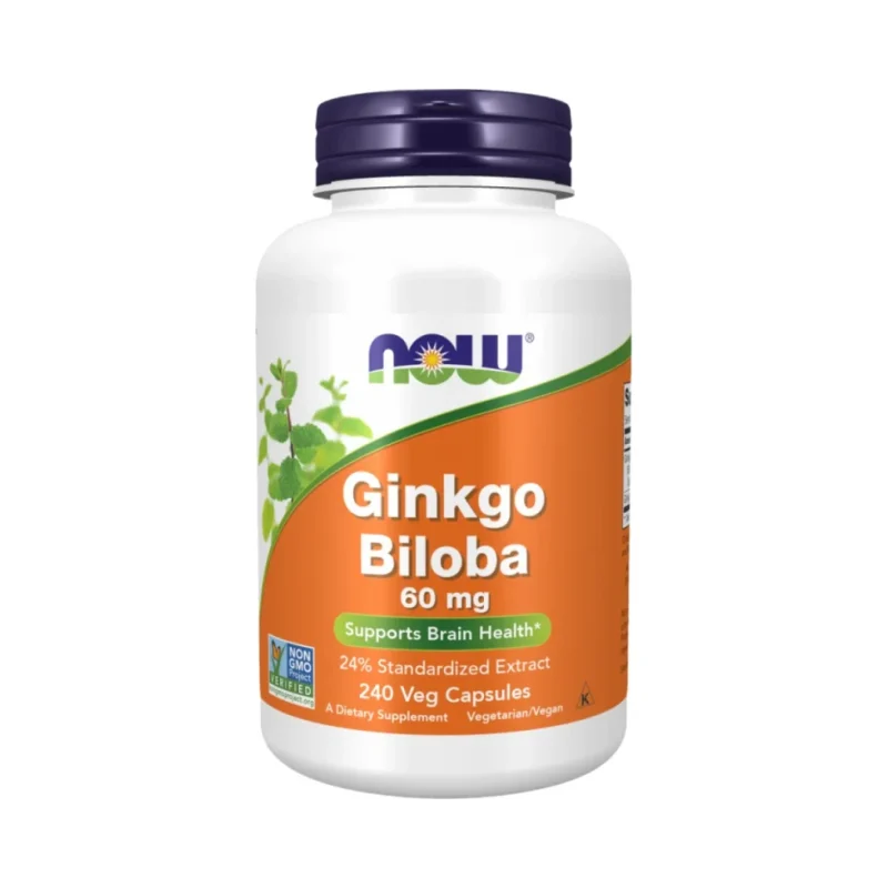 Ginkgo Biloba 60 mg (240 дози) / 240 капсули - NOW