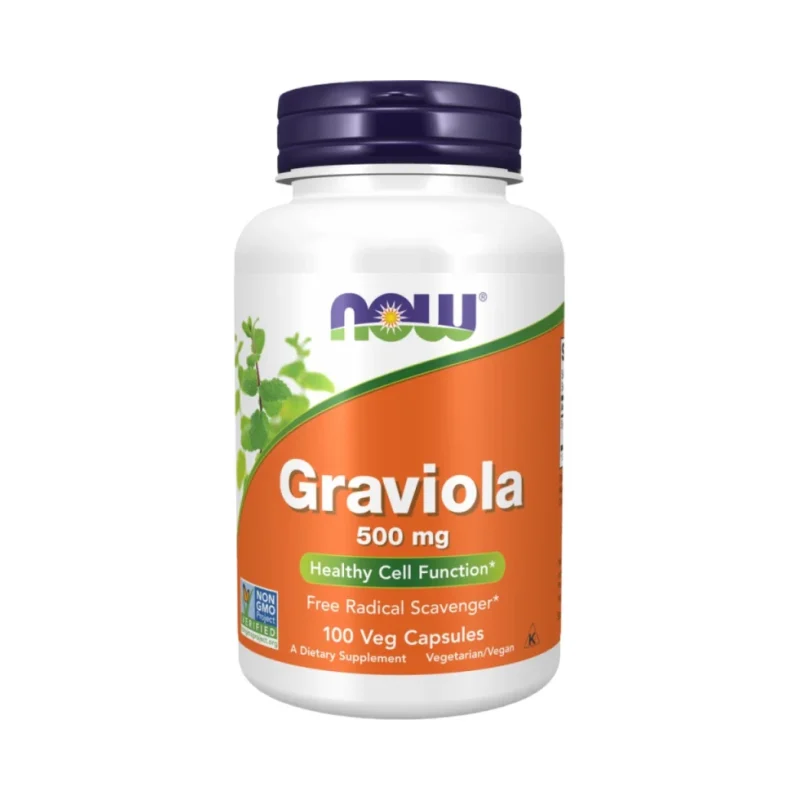 Graviola 500 mg (50 дози) / 100 капсули - NOW
