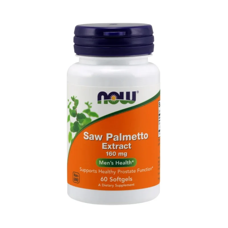 Saw Palmetto Extract 160 mg (60 дози) / 60 Гел капсули - NOW