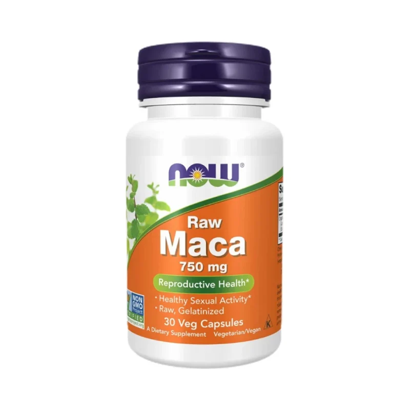 Raw MACA 6:1 Concentrate 750 mg (30 дози) / 30 капсули - NOW