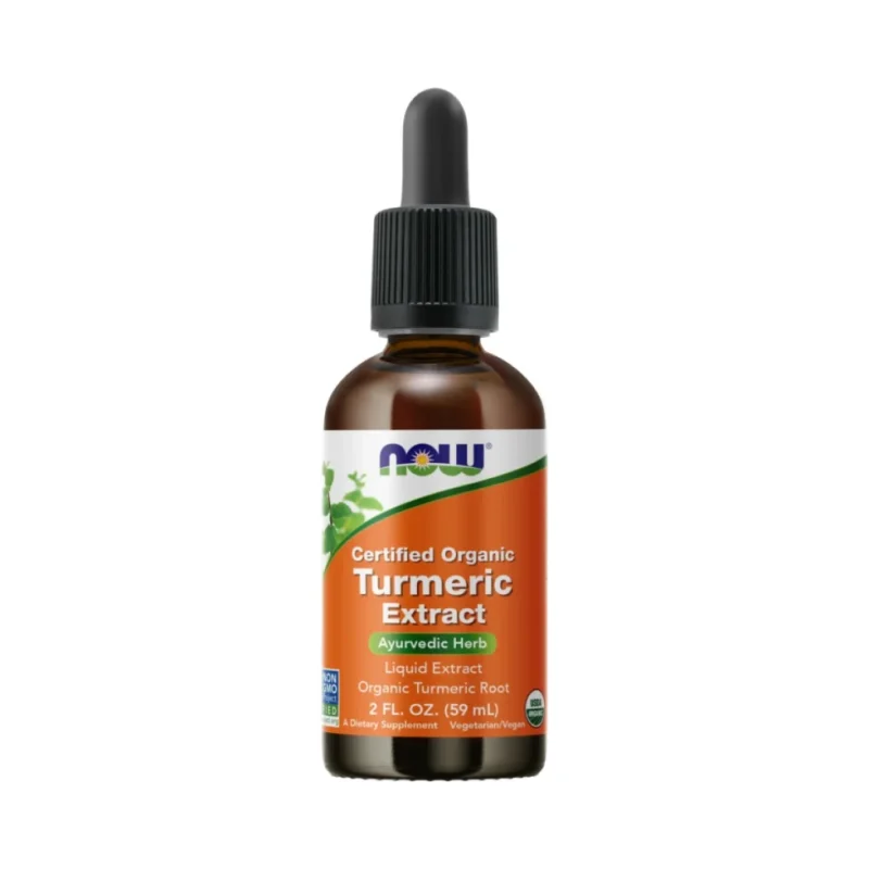 Turmeric Extract Liquid | Certified Organic (59 дози) / 59 мл - NOW