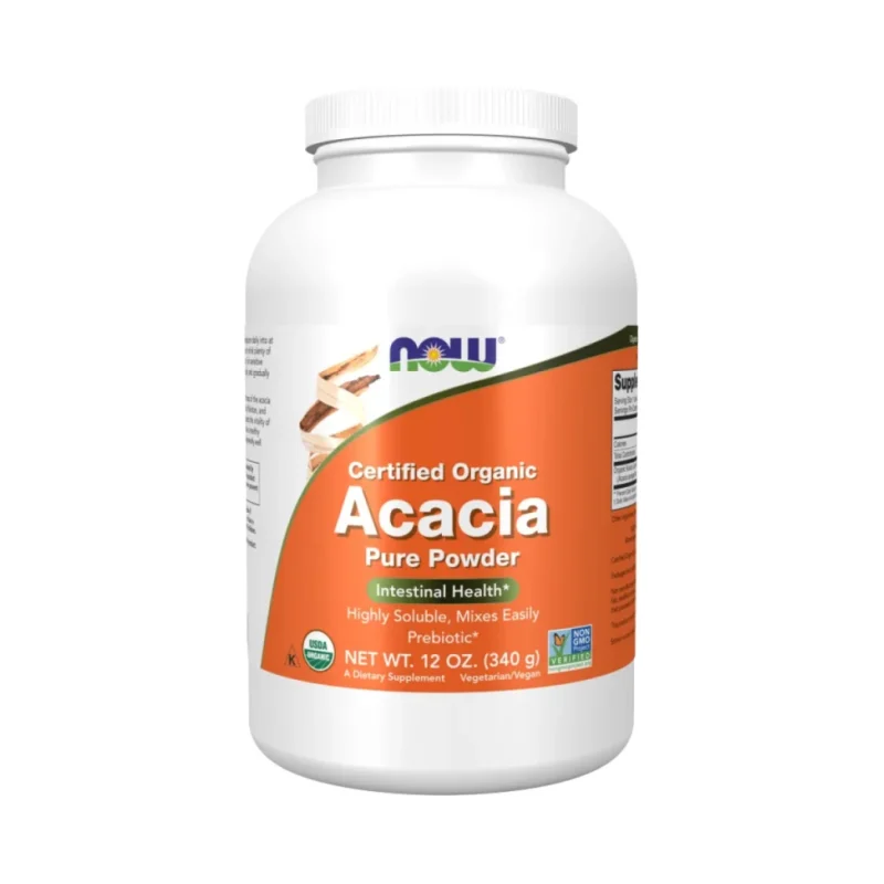 Acacia Fiber Pure Powder | Certified Organic / 340 грама - NOW