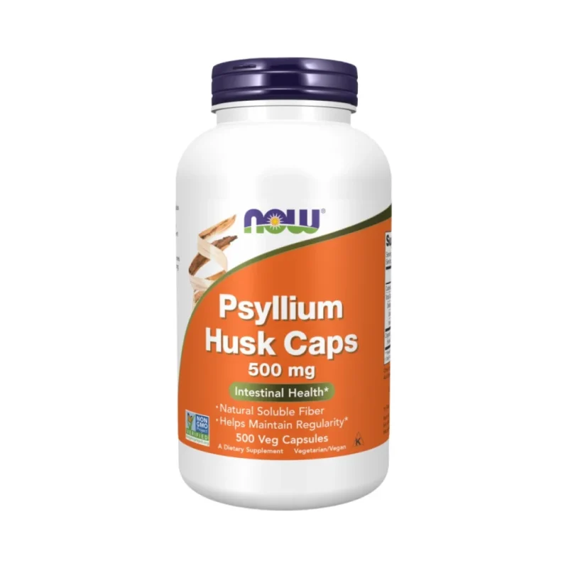 Psyllium Husk Caps 500 mg / 500 капсули - NOW