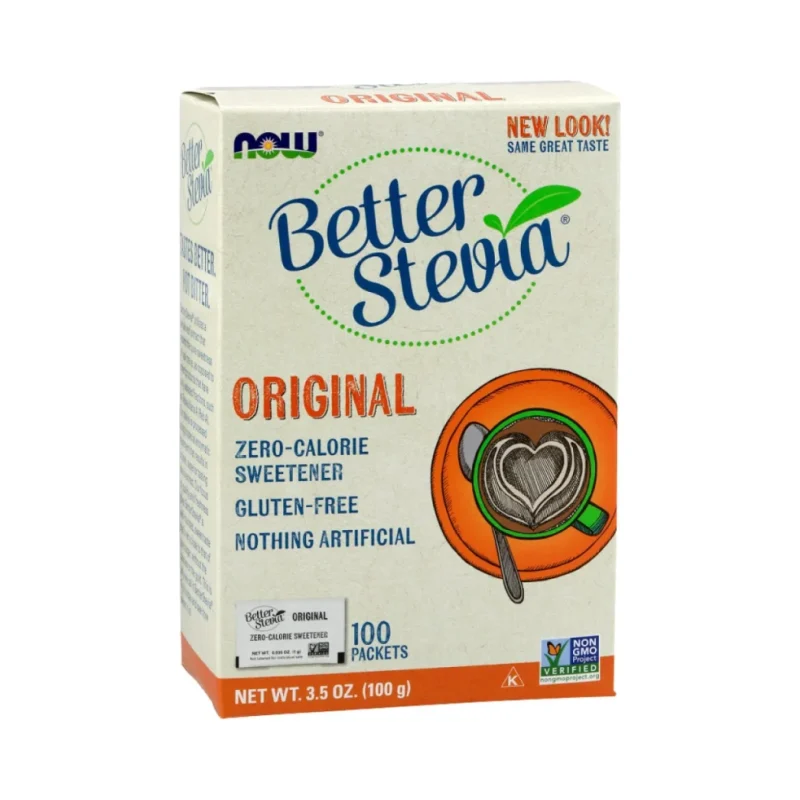 Better Stevia® Original Packets / 100 Пакета - NOW