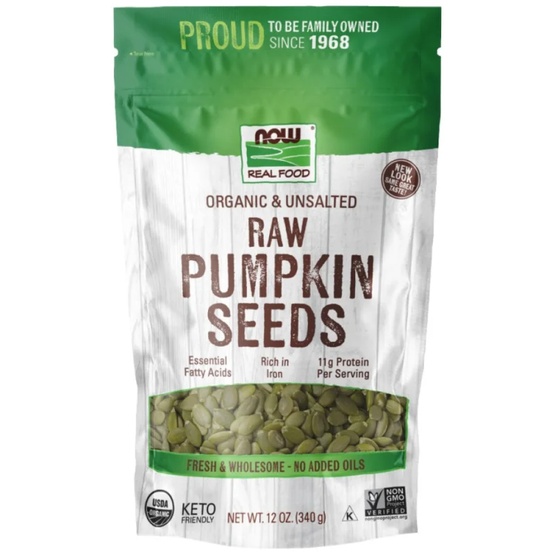 Pumpkin Seeds | Organic, Raw & Unsalted (11 дози) / 340 грама