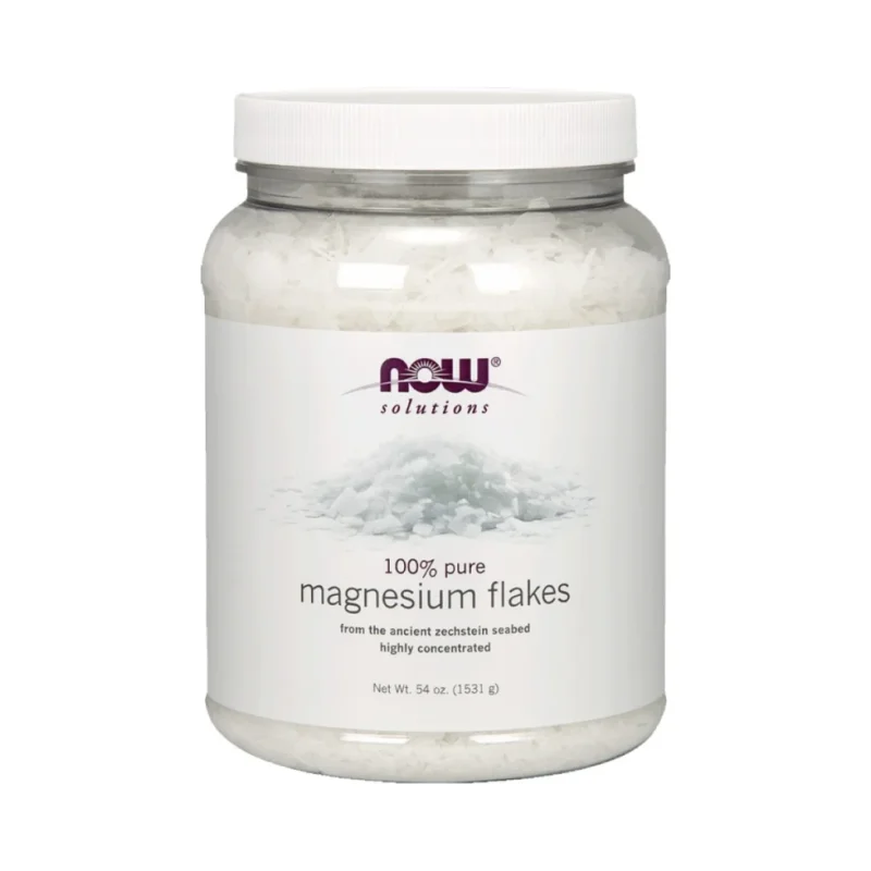 100% Pure Magnesium Flakes / 1531 грама - NOW