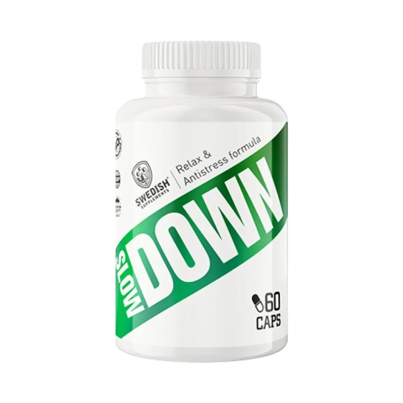 Slow Down | Relax & Antistress Formula / 90 капсули, 30 дози - SWEDISH Supplements