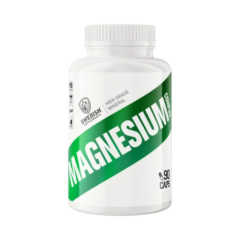 Magnesium Complex | 4 Types Matrix ~ Citrate, Oxide, Gluconate, Bisglycinate / 90 капсули, 90 дози - SWEDISH Supplements