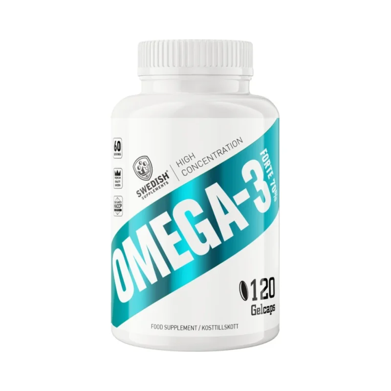 Omega-3 Forte | with 70% Omega-3 (120 дози) / 120 Гел капсули - SWEDISH Supplements