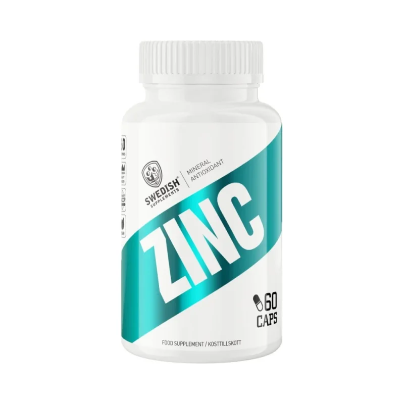 Zinc 25 mg | as Zinc Citrate (60 дози) / 60 капсули - SWEDISH Supplements